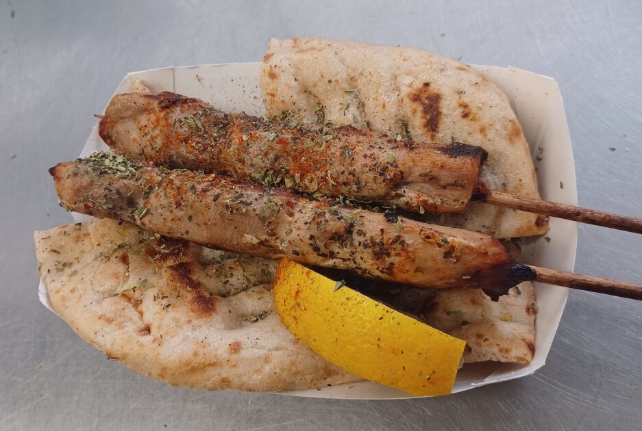 Kalamaki med tillbehör